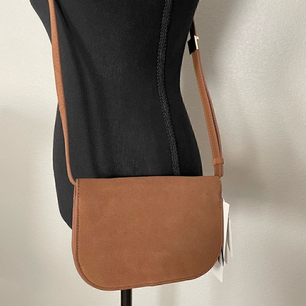 NWT Zara Split Leather Crossbody - Picture 10 of 11